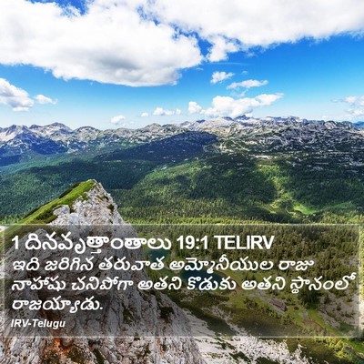 1 దినవృత్తాంతాలు 19:1 TELIRV Bible Verse Image
