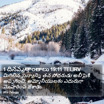1 దినవృత్తాంతాలు 19:11 TELIRV Bible Verse Image