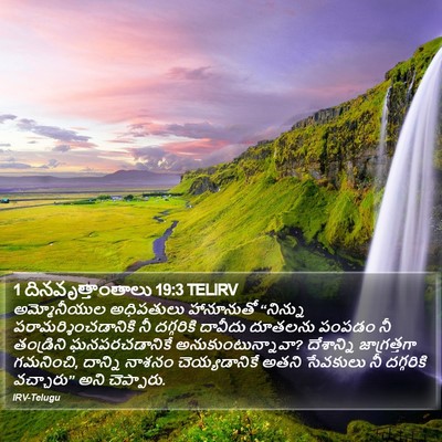 1 దినవృత్తాంతాలు 19:3 TELIRV Bible Verse Image