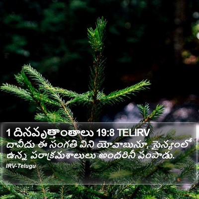1 దినవృత్తాంతాలు 19:8 TELIRV Bible Verse Image