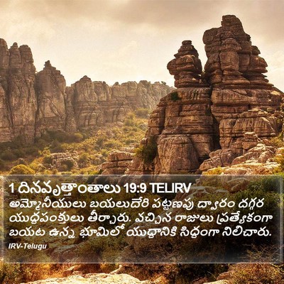 1 దినవృత్తాంతాలు 19:9 TELIRV Bible Verse Image