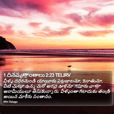 1 దినవృత్తాంతాలు 2:23 TELIRV Bible Verse Image