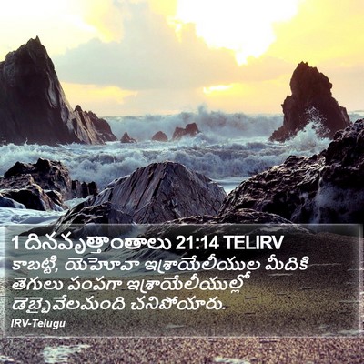 1 దినవృత్తాంతాలు 21:14 TELIRV Bible Verse Image