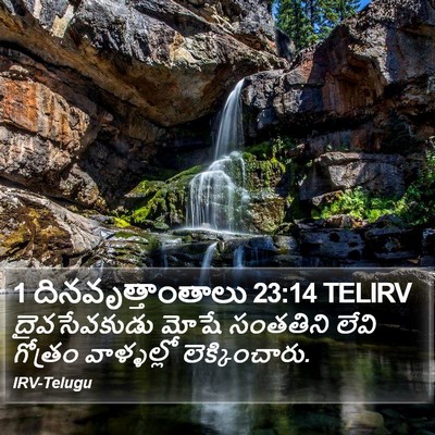1 దినవృత్తాంతాలు 23:14 TELIRV Bible Verse Image