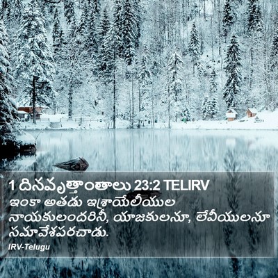 1 దినవృత్తాంతాలు 23:2 TELIRV Bible Verse Image