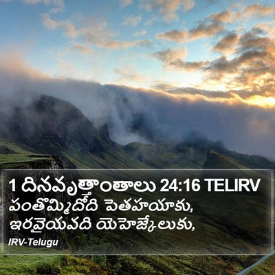 1 దినవృత్తాంతాలు 24:16 TELIRV Bible Verse Image