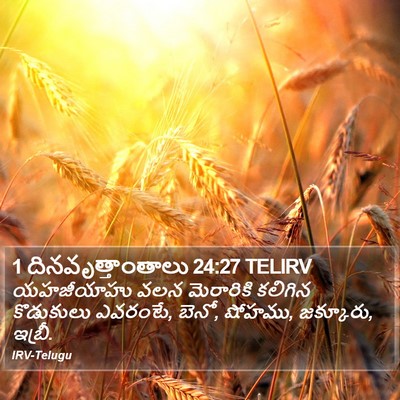 1 దినవృత్తాంతాలు 24:27 TELIRV Bible Verse Image
