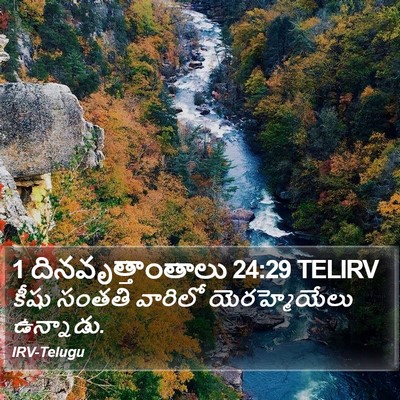1 దినవృత్తాంతాలు 24:29 TELIRV Bible Verse Image