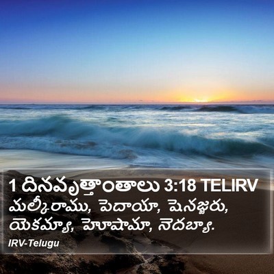 1 దినవృత్తాంతాలు 3:18 TELIRV Bible Verse Image