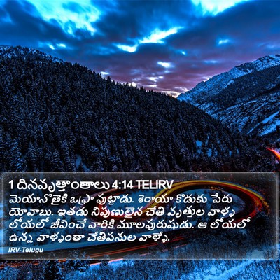 1 దినవృత్తాంతాలు 4:14 TELIRV Bible Verse Image