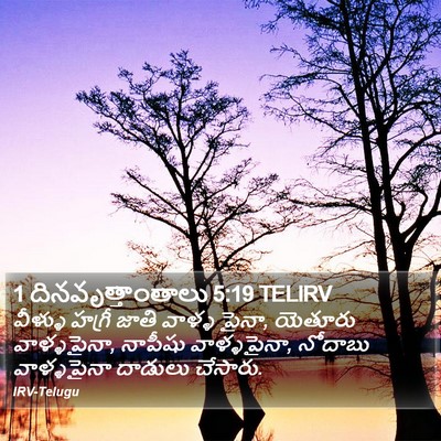 1 దినవృత్తాంతాలు 5:19 TELIRV Bible Verse Image