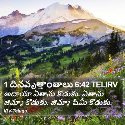 1 దినవృత్తాంతాలు 6:42 TELIRV Bible Verse Image