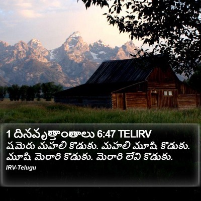 1 దినవృత్తాంతాలు 6:47 TELIRV Bible Verse Image