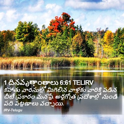 1 దినవృత్తాంతాలు 6:61 TELIRV Bible Verse Image