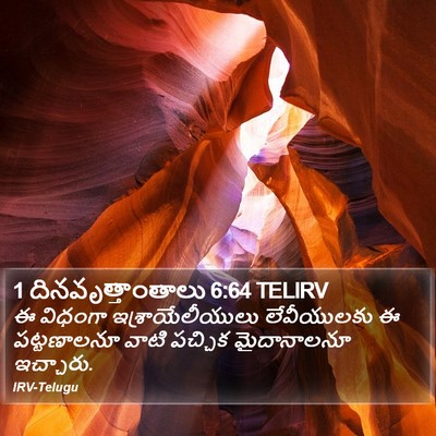1 దినవృత్తాంతాలు 6:64 TELIRV Bible Verse Image