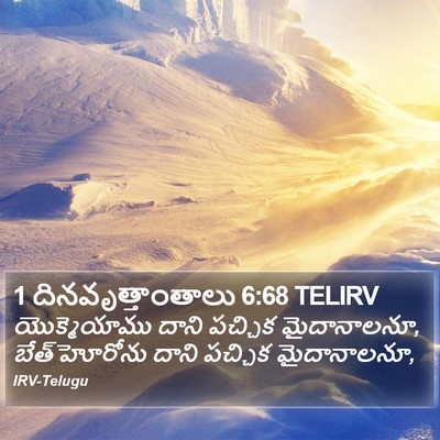 1 దినవృత్తాంతాలు 6:68 TELIRV Bible Verse Image