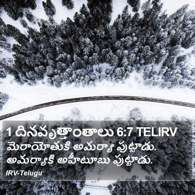 1 దినవృత్తాంతాలు 6:7 TELIRV Bible Verse Image