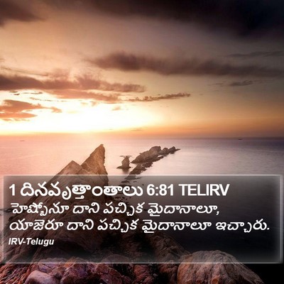 1 దినవృత్తాంతాలు 6:81 TELIRV Bible Verse Image