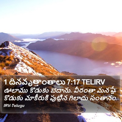 1 దినవృత్తాంతాలు 7:17 TELIRV Bible Verse Image