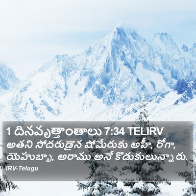 1 దినవృత్తాంతాలు 7:34 TELIRV Bible Verse Image