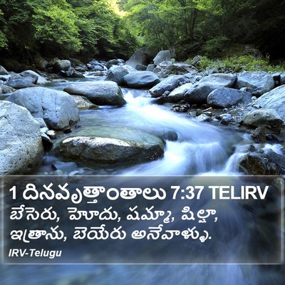 1 దినవృత్తాంతాలు 7:37 TELIRV Bible Verse Image