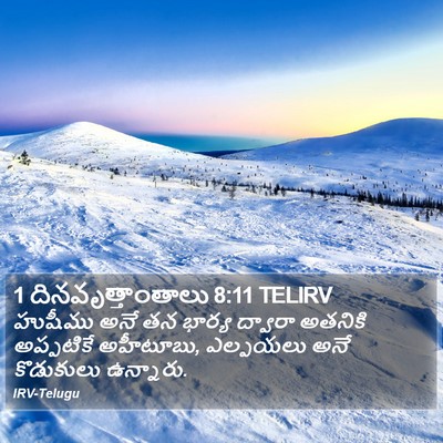 1 దినవృత్తాంతాలు 8:11 TELIRV Bible Verse Image