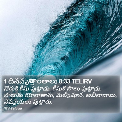 1 దినవృత్తాంతాలు 8:33 TELIRV Bible Verse Image