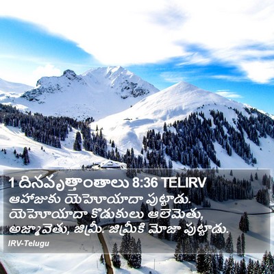 1 దినవృత్తాంతాలు 8:36 TELIRV Bible Verse Image