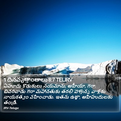 1 దినవృత్తాంతాలు 8:7 TELIRV Bible Verse Image