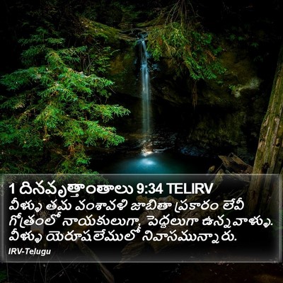 1 దినవృత్తాంతాలు 9:34 TELIRV Bible Verse Image