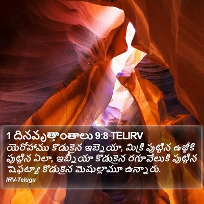1 దినవృత్తాంతాలు 9:8 TELIRV Bible Verse Image