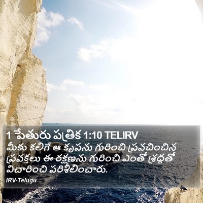 1 పేతురు పత్రిక 1:10 TELIRV Bible Verse Image