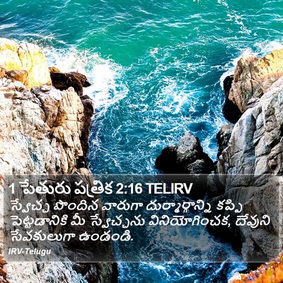 1 పేతురు పత్రిక 2:16 TELIRV Bible Verse Image