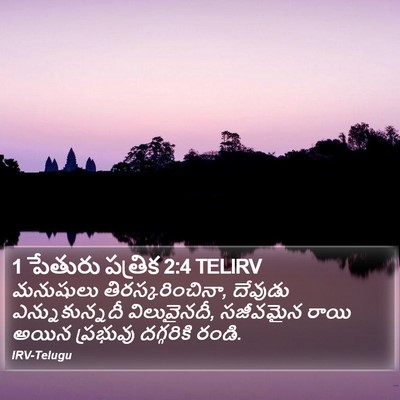 1 పేతురు పత్రిక 2:4 TELIRV Bible Verse Image