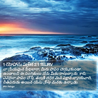 1 యోహాను పత్రిక 2:1 TELIRV Bible Verse Image