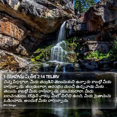 1 యోహాను పత్రిక 2:14 TELIRV Bible Verse Image
