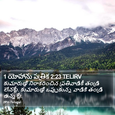 1 యోహాను పత్రిక 2:23 TELIRV Bible Verse Image