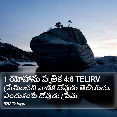 1 యోహాను పత్రిక 4:8 TELIRV Bible Verse Image