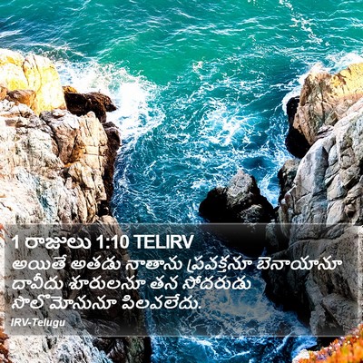 1 రాజులు 1:10 TELIRV Bible Verse Image