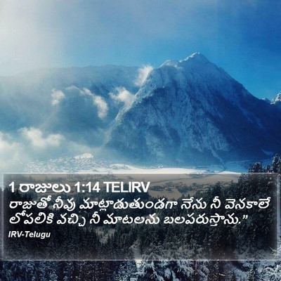 1 రాజులు 1:14 TELIRV Bible Verse Image