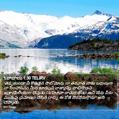 1 రాజులు 1:30 TELIRV Bible Verse Image