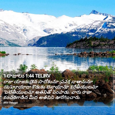 1 రాజులు 1:44 TELIRV Bible Verse Image
