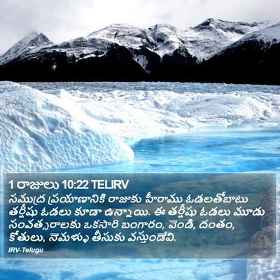 1 రాజులు 10:22 TELIRV Bible Verse Image
