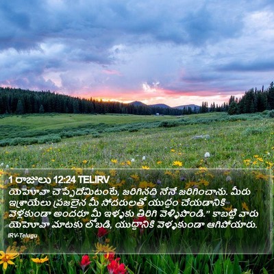 1 రాజులు 12:24 TELIRV Bible Verse Image