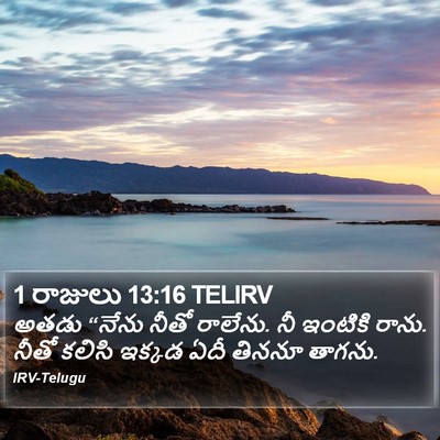 1 రాజులు 13:16 TELIRV Bible Verse Image