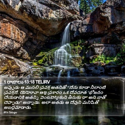 1 రాజులు 13:18 TELIRV Bible Verse Image