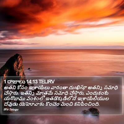 1 రాజులు 14:13 TELIRV Bible Verse Image