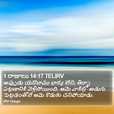 1 రాజులు 14:17 TELIRV Bible Verse Image
