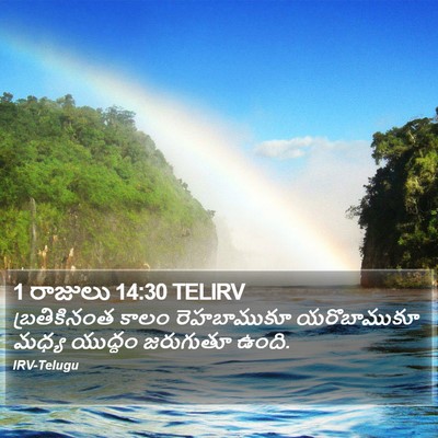 1 రాజులు 14:30 TELIRV Bible Verse Image