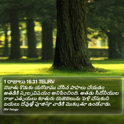 1 రాజులు 16:31 TELIRV Bible Verse Image